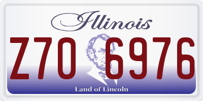 IL license plate Z706976