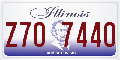 IL license plate Z707440