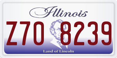 IL license plate Z708239