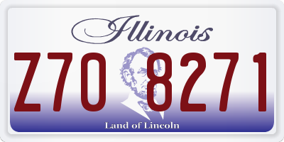 IL license plate Z708271