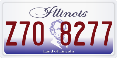 IL license plate Z708277