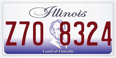 IL license plate Z708324