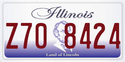 IL license plate Z708424