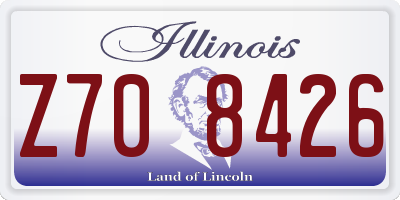 IL license plate Z708426