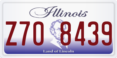 IL license plate Z708439