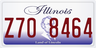 IL license plate Z708464