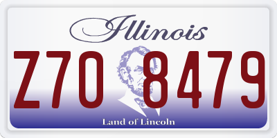 IL license plate Z708479