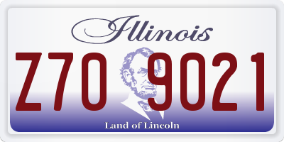 IL license plate Z709021