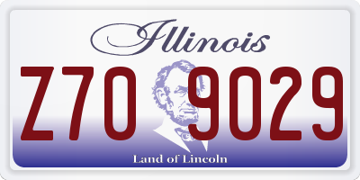 IL license plate Z709029