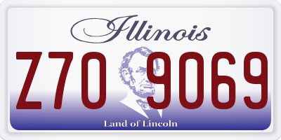 IL license plate Z709069