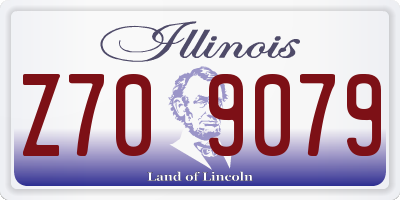 IL license plate Z709079