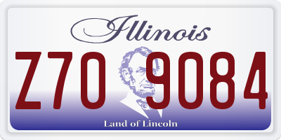 IL license plate Z709084
