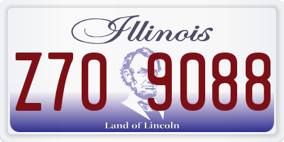 IL license plate Z709088