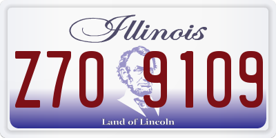 IL license plate Z709109
