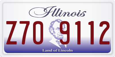 IL license plate Z709112
