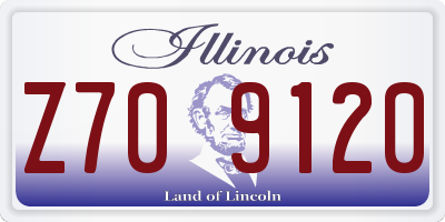 IL license plate Z709120