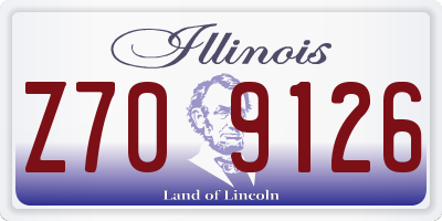 IL license plate Z709126