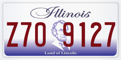 IL license plate Z709127