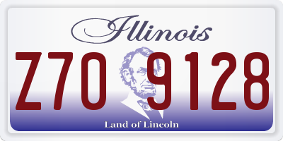 IL license plate Z709128
