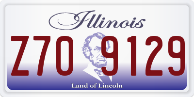 IL license plate Z709129