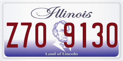 IL license plate Z709130