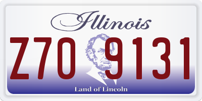 IL license plate Z709131
