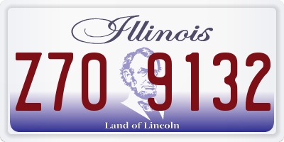 IL license plate Z709132