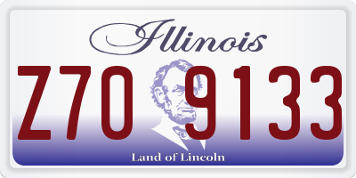 IL license plate Z709133