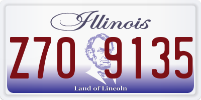 IL license plate Z709135