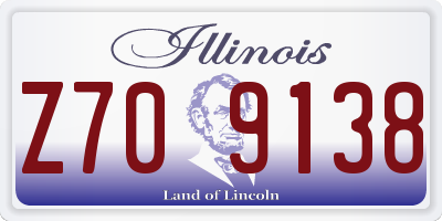 IL license plate Z709138