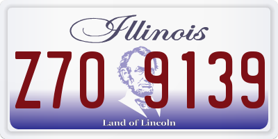 IL license plate Z709139