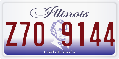 IL license plate Z709144