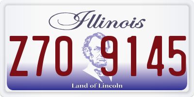IL license plate Z709145