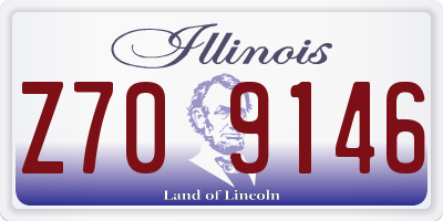 IL license plate Z709146