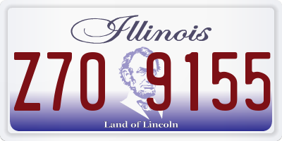 IL license plate Z709155