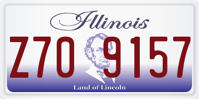 IL license plate Z709157