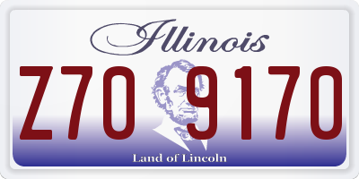 IL license plate Z709170
