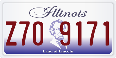 IL license plate Z709171