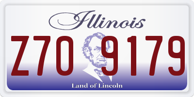 IL license plate Z709179