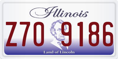 IL license plate Z709186