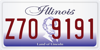 IL license plate Z709191