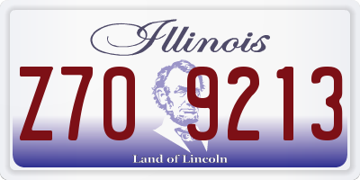 IL license plate Z709213