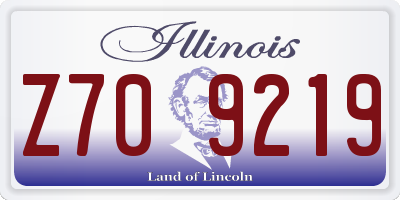 IL license plate Z709219