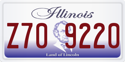 IL license plate Z709220