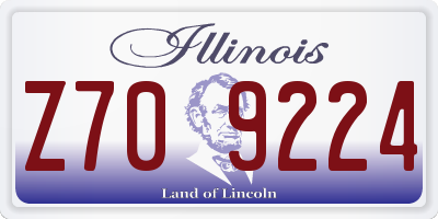 IL license plate Z709224