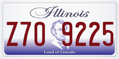IL license plate Z709225