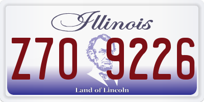 IL license plate Z709226