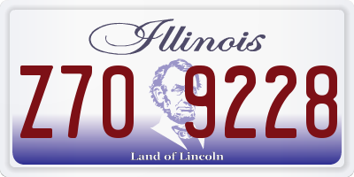 IL license plate Z709228
