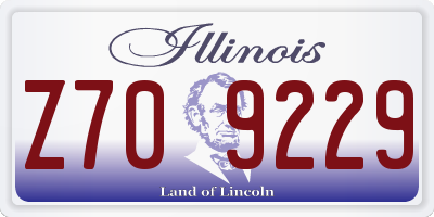 IL license plate Z709229