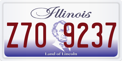 IL license plate Z709237